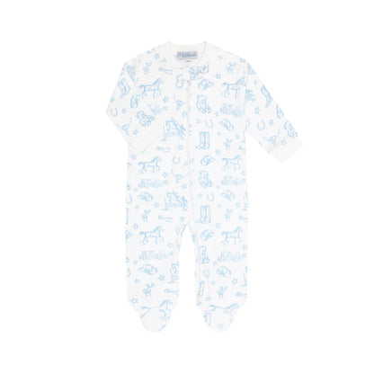 Lone Star Toile - Zipper Footie -