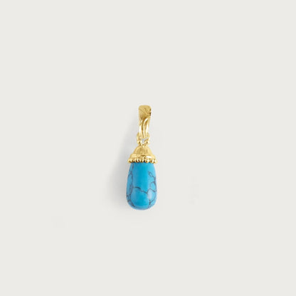Milos - Stone Drop Charm - Turquoise