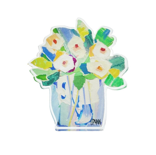 White & Blue Full of Cheer Bloom - 6"
