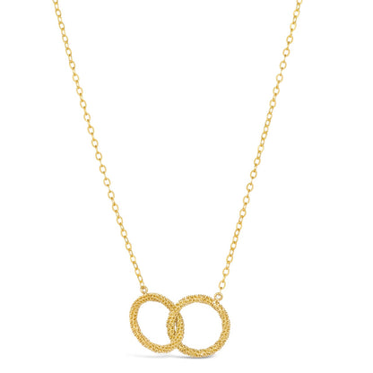 Interlocking Circles Necklace in 18k Gold