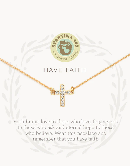 SPT N Sea La Vie Necklace - Have Faith/Cross - 18"