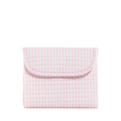 Quilted Stroller Bag Bundle - 3 Pc Set - Pimlico Stripe - Pink