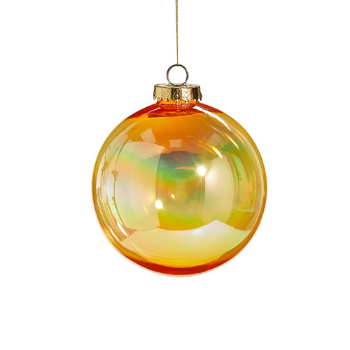 RZI Gold Seamless Iridescent Ball Ornament 6"