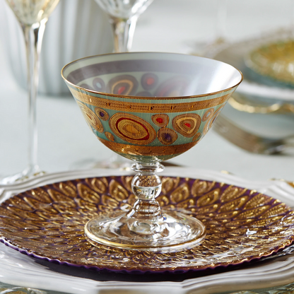 Regalia - Aqua - Dessert Bowl 4.5" (Retired)