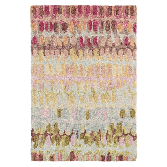 Paint Chip Hand Micro Hooked Wool Rug - Pastel 10x14