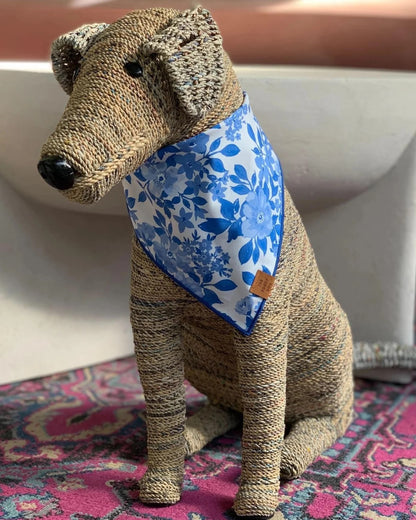 Pet Bandana - Blue Roses
