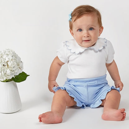 Nella Scallops - Short Sleeve Onesie