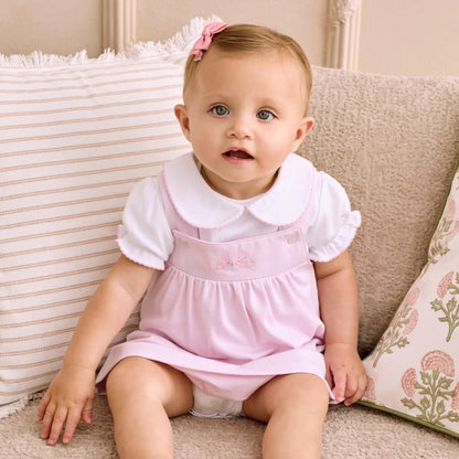 Springtime Bunny Fun - Jumper Set - Pink & White