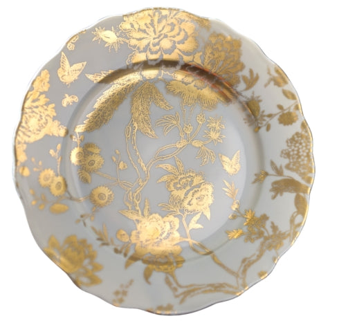 Jardin Secret - Grey & Gold - Accent Plate 8.75"