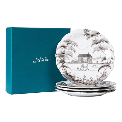 JLK Country Estate - Flint Grey - Party Plate Set/4