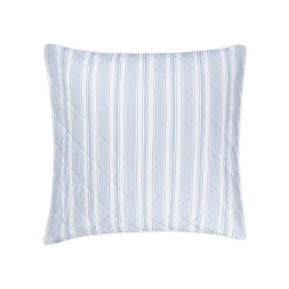 Elio - Quilted Sham - Blue - Euro