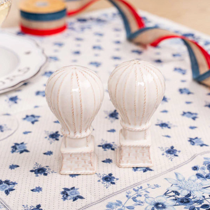 JLK L'Amour Toujours Hot Air Balloon Salt & Pepper Shakers