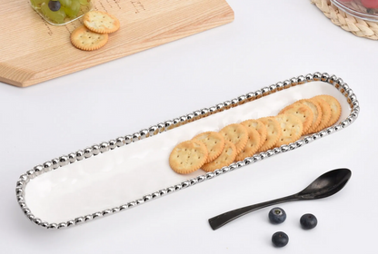 PPB Silver Salerno - Cracker Tray (1150W)