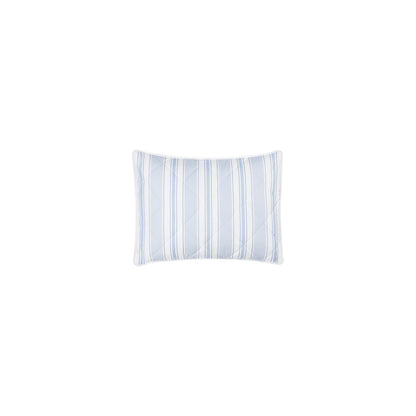 Elio - Quilted Boudoir Pillow - Blue