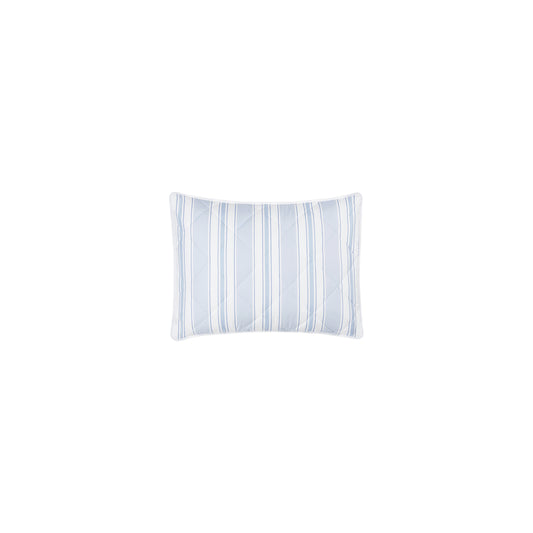 Elio - Quilted Boudoir Pillow - Blue