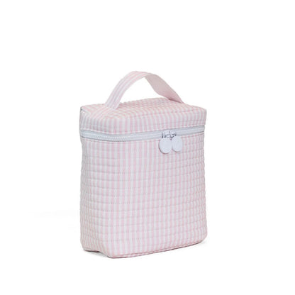 Quilted Go Go Lunch Insulated Bag - Pimlico Stripe - Pink