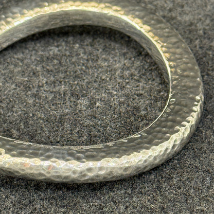 Wavy Hammered Sterling Silver Bangle (Retired)