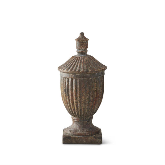 Weathered Brown W/Black Speckles Urn - 17"