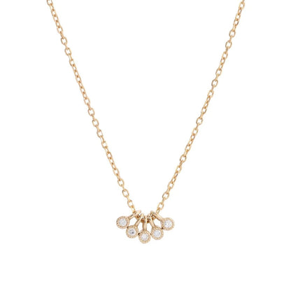 JKD N - Diamond Milestones Necklace; 14kt YG