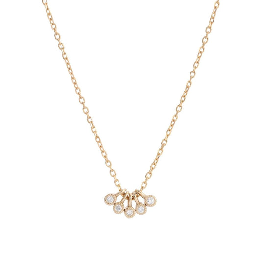 JKD N - Diamond Milestones Necklace; 14kt YG