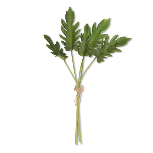 Real Touch Split Leaf Philodendron Bundle - 5 Stems - 19"