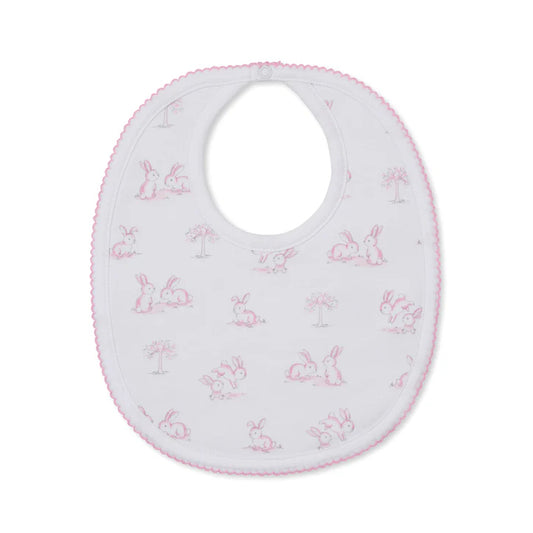 Springtime Bunny Fun - Bib - Pink