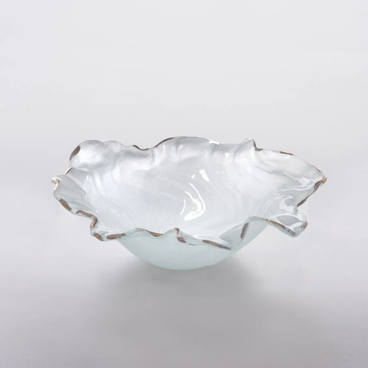 Poppy - Frosted & Gold - Small Bowl 9.5"