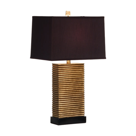 Abbington Gold Ribbed Lamp 30"