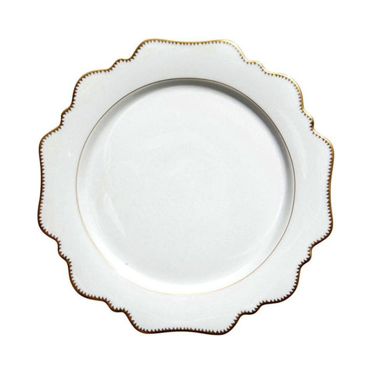 Simply Anna Antique - White & Gold - Salad Plate 8.25"