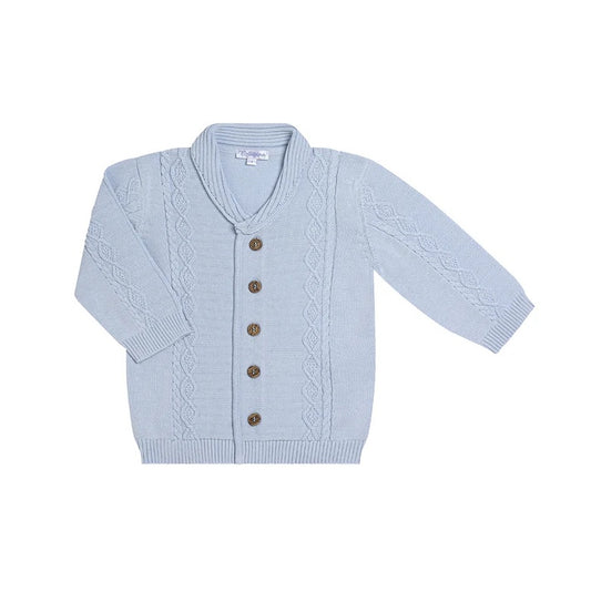 London Knit Cardigan - Blue -