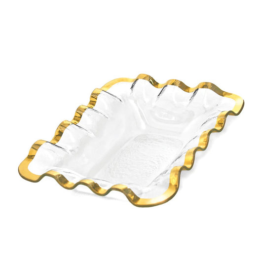 Ruffle Gold - Bread Basket 13.5"