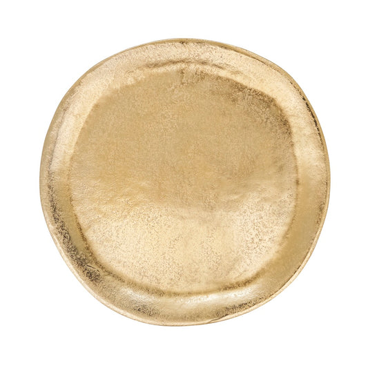 Brushed Aluminum Charger - Gold 13"