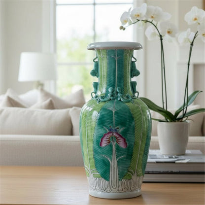 Bok Choy Vase - Green - 14.5"H