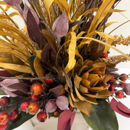 Golden Autumn Floral Arrangement