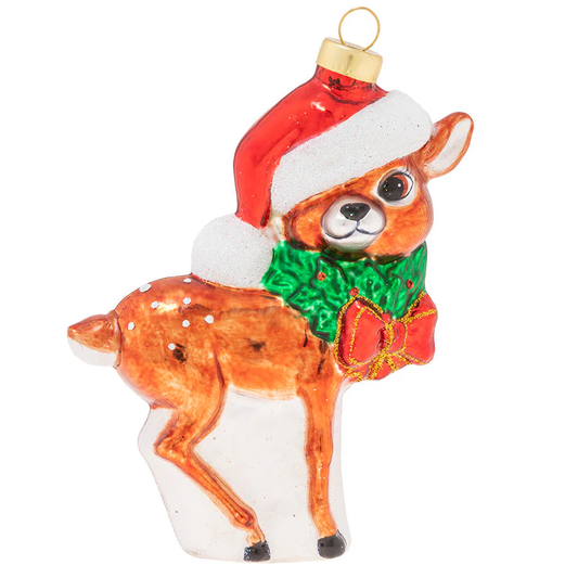 K&A Jolly Reindeer Ornament