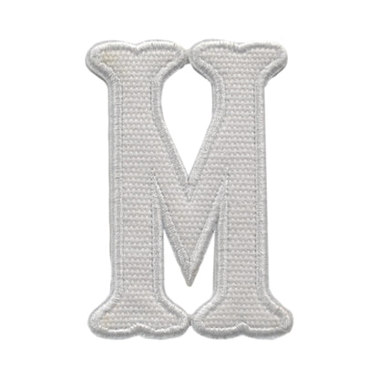 Letter Appliques - White Canvas