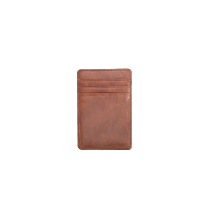 Asher Magnetic Money Clip Card Case - Brown