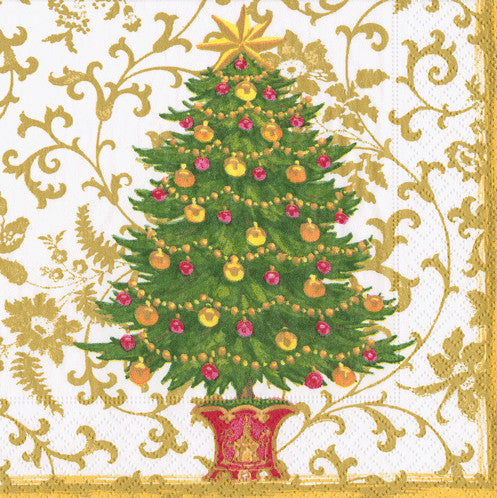 Gilded Tree Cocktail Napkin 20pk