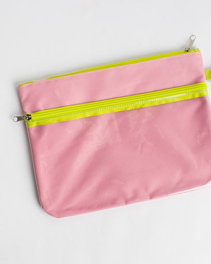 TRS Seahorse Wet/Dry Bag - Pink/Green - 12x9