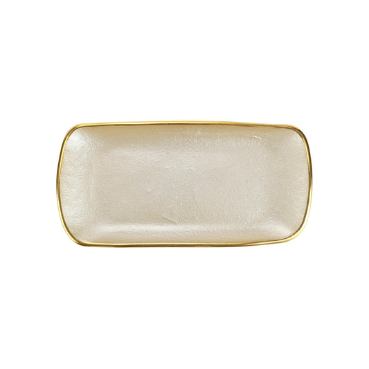 VTR Metallic Glass - Rectangle Tray - Pearl 11" (Retired)