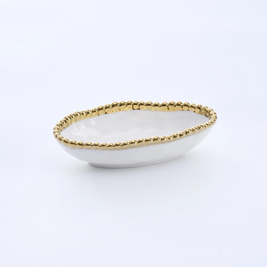 PPB Golden Salerno - Long Condiment Bowl (2537WG)