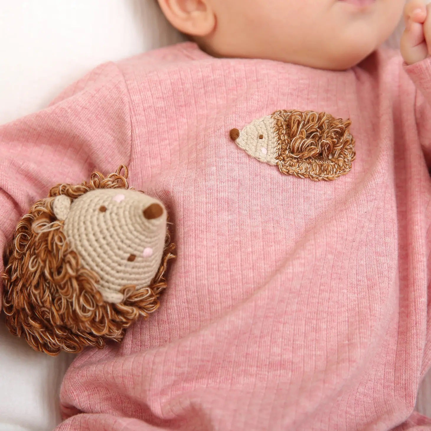 Crochet Rattle Toy - Hedgehog – Peddler Interiors