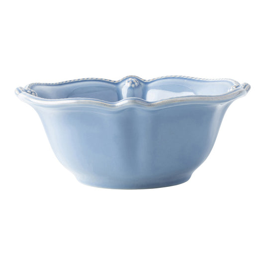 JLK Berry and Thread - Chambray - Scallop Cereal Bowl 7"
