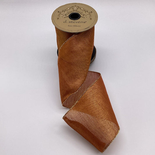 Metallic Mesh - Copper Gold - 4" x 10yds