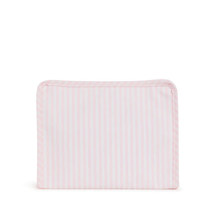 Roadie - Medium Zip Pouch - Pimlico Stripe - Pink