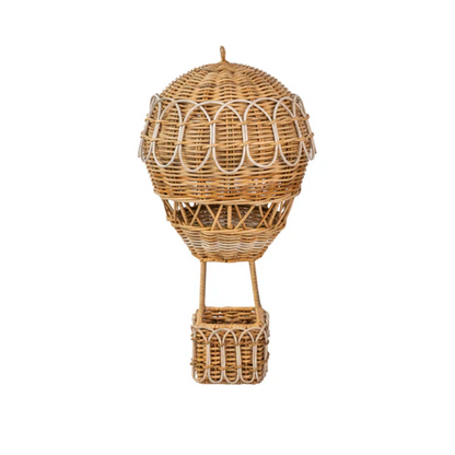 Provence Rattan - Whitewash - Hot Air Balloon - Medium 20"