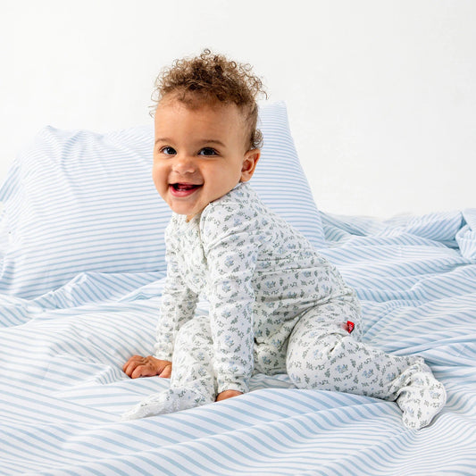 Eloise Floral - Organic Cotton Footie -