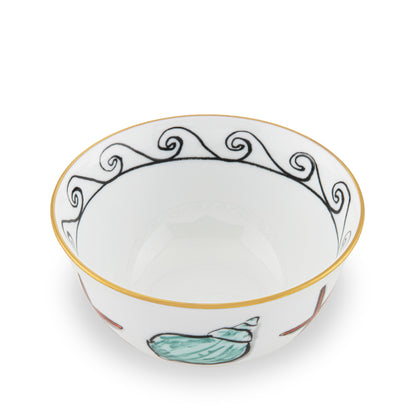 Il Viaggio Di Nettuno - White - Small Bowl 4.25"