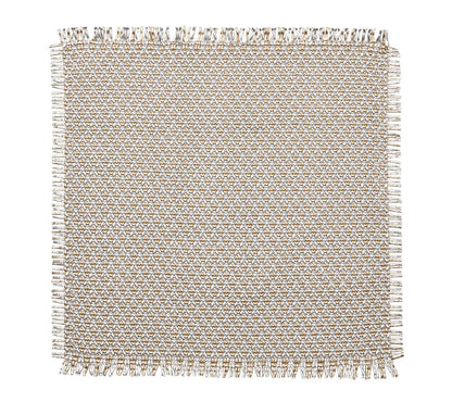 KSB Fringe Placemat - Gold & Silver