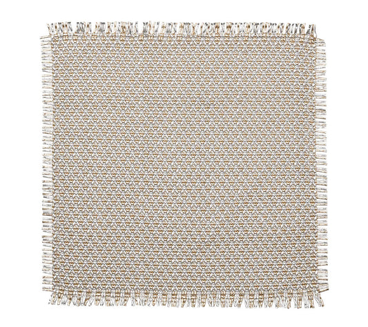 KSB Fringe Placemat - Gold & Silver